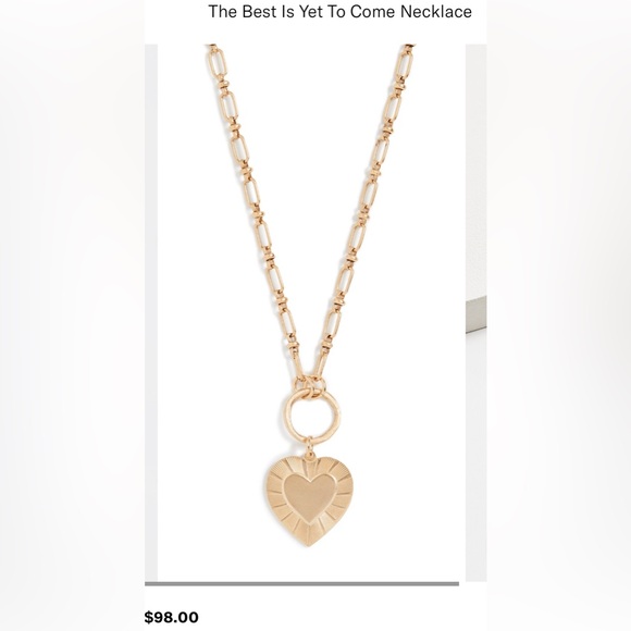 Brinker + Eliza Gold Heart Necklace - Picture 4 of 4
